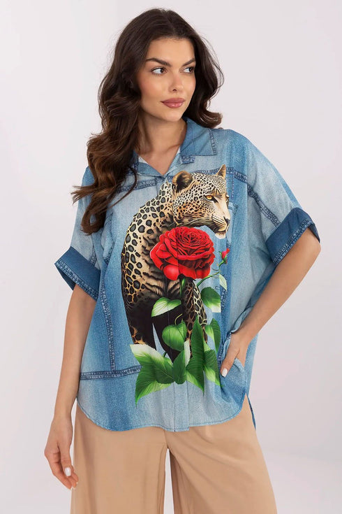 Chemise manche longue model 210971 Italy Moda